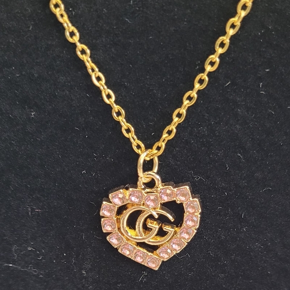 Costume Gucci Zip Pull Gold Tone Heart Pendant Necklace - Picture 3 of 4